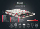 Queen 150x200 cm Dubbel Storlek Padded Hård Madrass Madrass