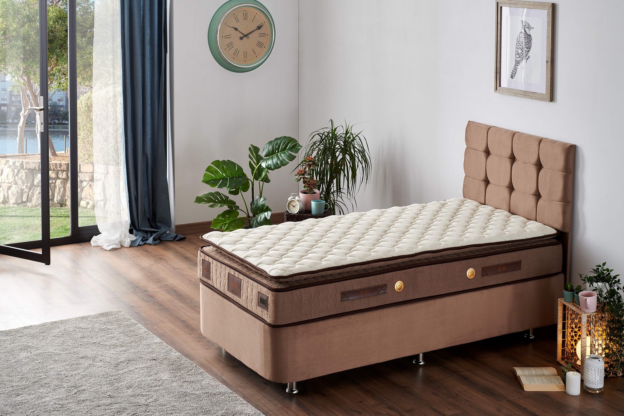 W Cotton 90x190 cm Enkelstorlek Medium Fast Madrass Madrass