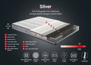 Silver - Grå (120 x 200) Enkel madrass, bas & huvudgavel