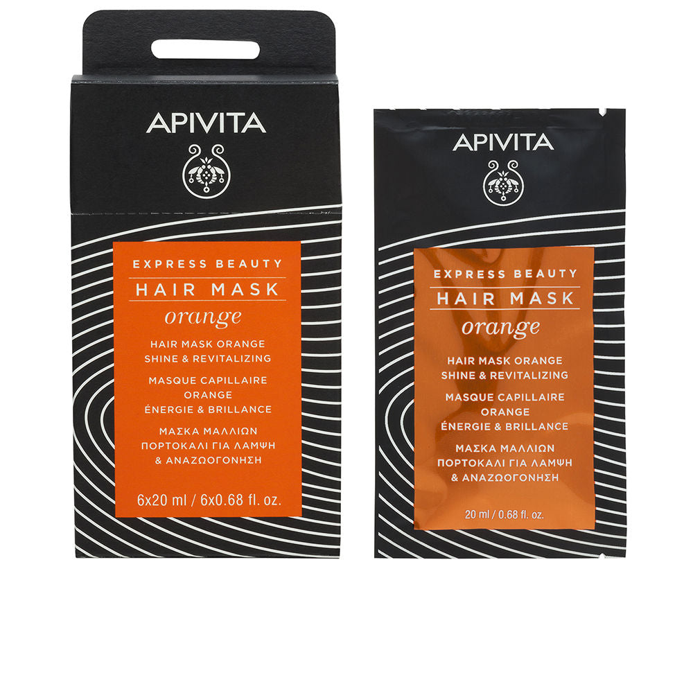 Apivita Express Beauty Mascarilla capilar brillo y vitalidad con naranja 20 ml