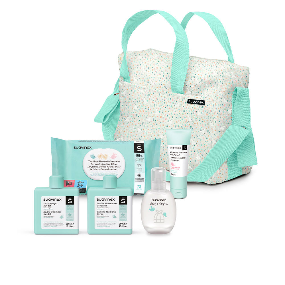 Suavinex BOLSO COSMÉTICA BEBÉ #MINT set 6 pz