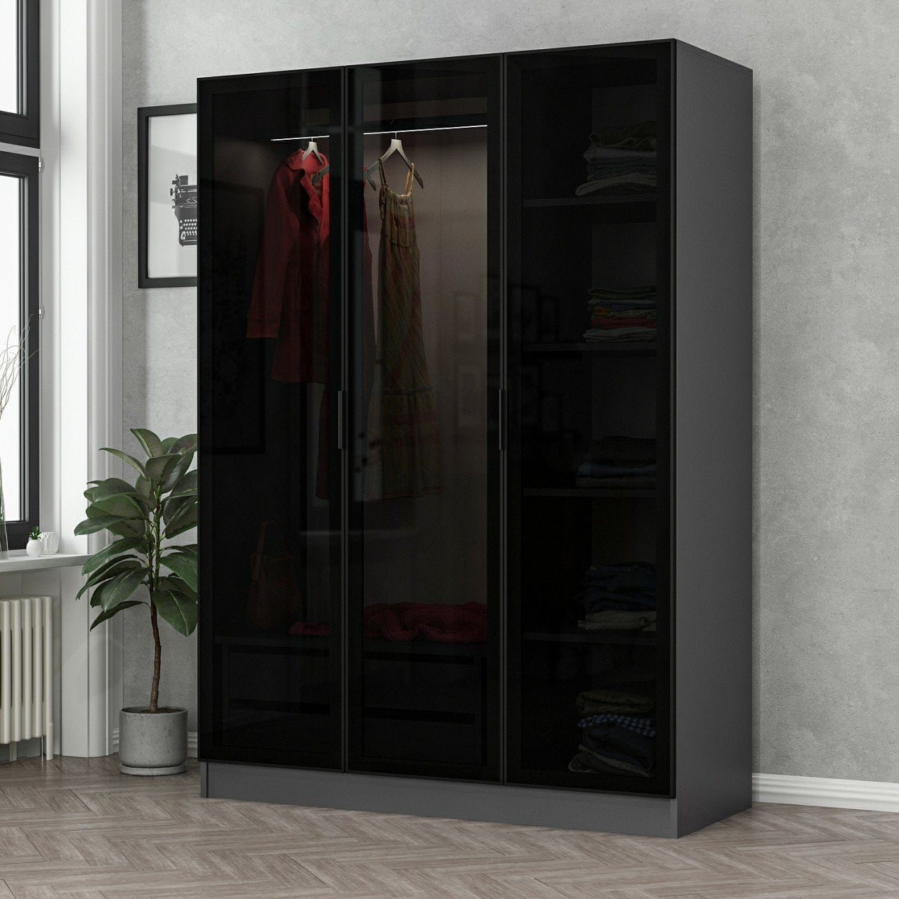 Kale Anthracite Black - 2271 Garderob