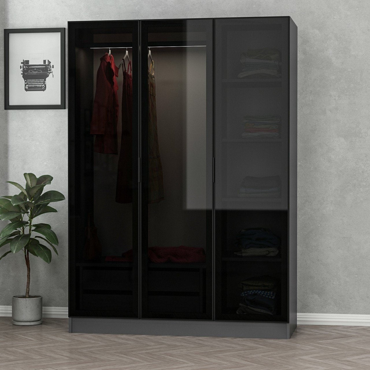 Kale Anthracite Black - 2271 Garderob