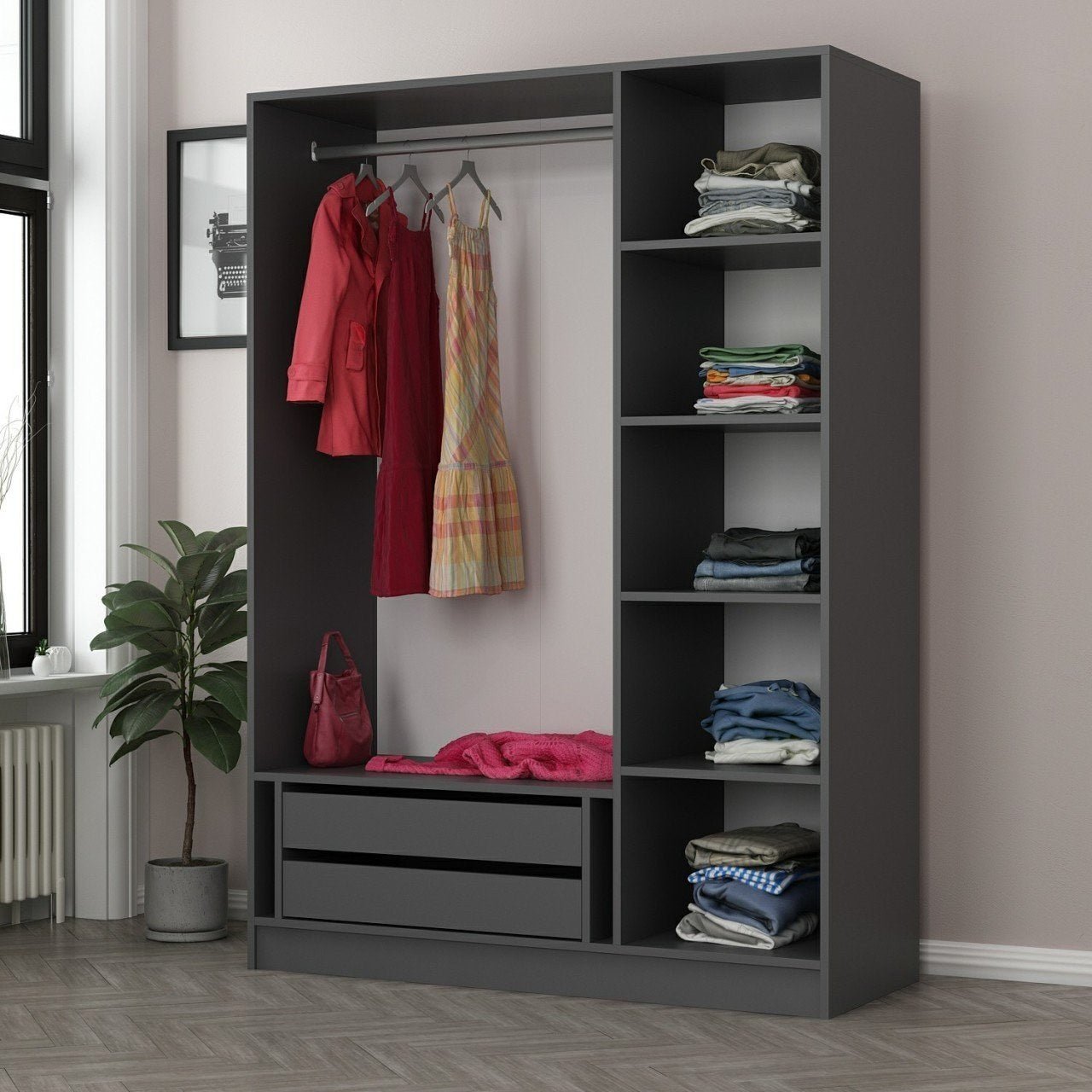 Kale Anthracite Black - 2271 Garderob