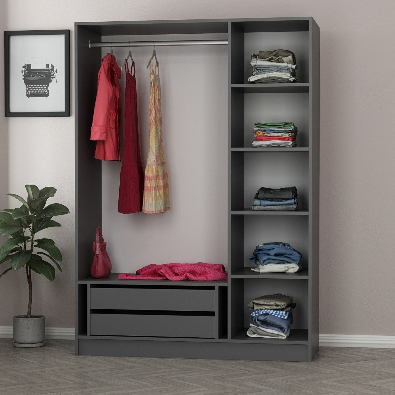 Kale Anthracite Black - 2271 Garderob