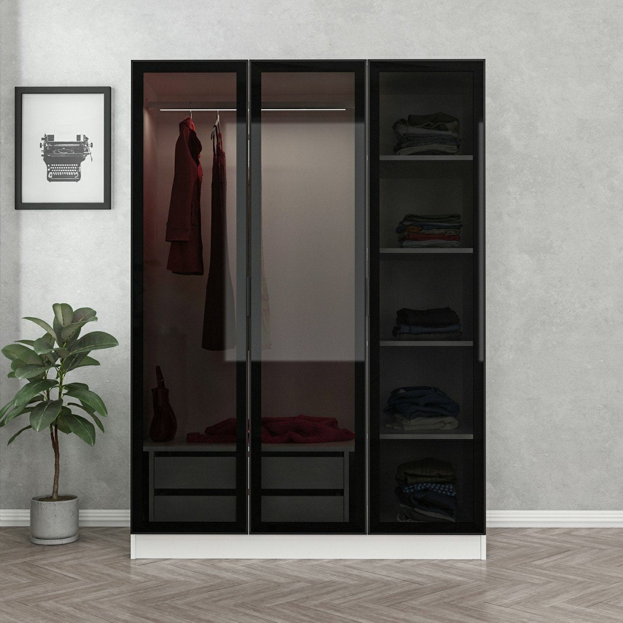 Kale White Black - 2274 Garderob