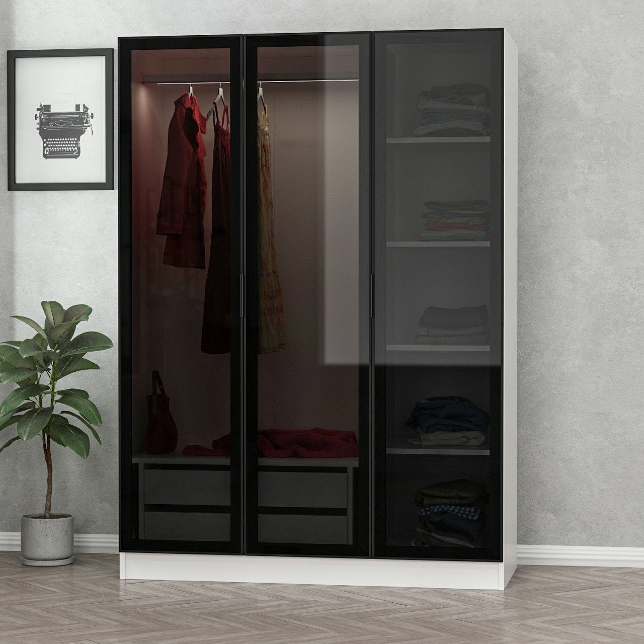 Kale White Black - 2274 Garderob