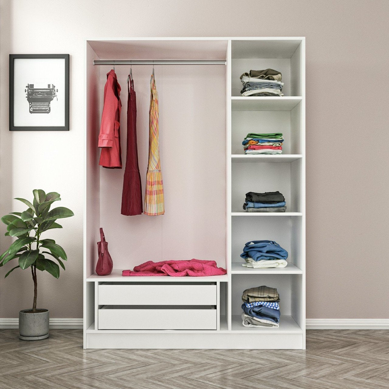Kale White Black - 2274 Garderob