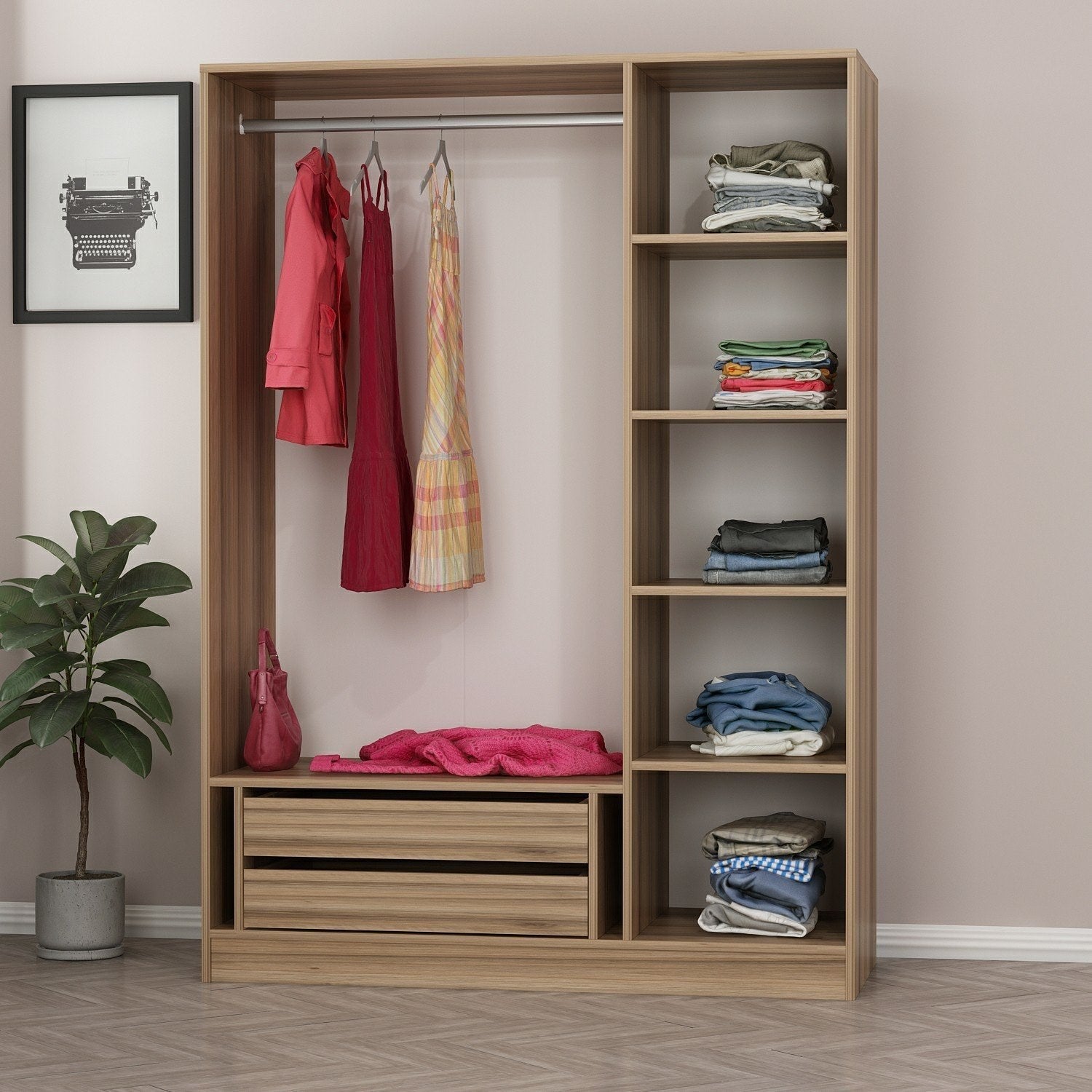 Kale Anthracite - 2284 Garderob