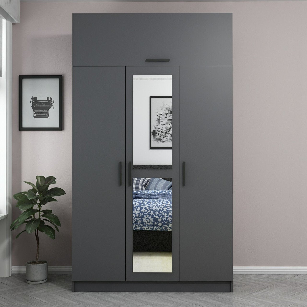 Minar 3 Kapak 235 - Antracit Garderob