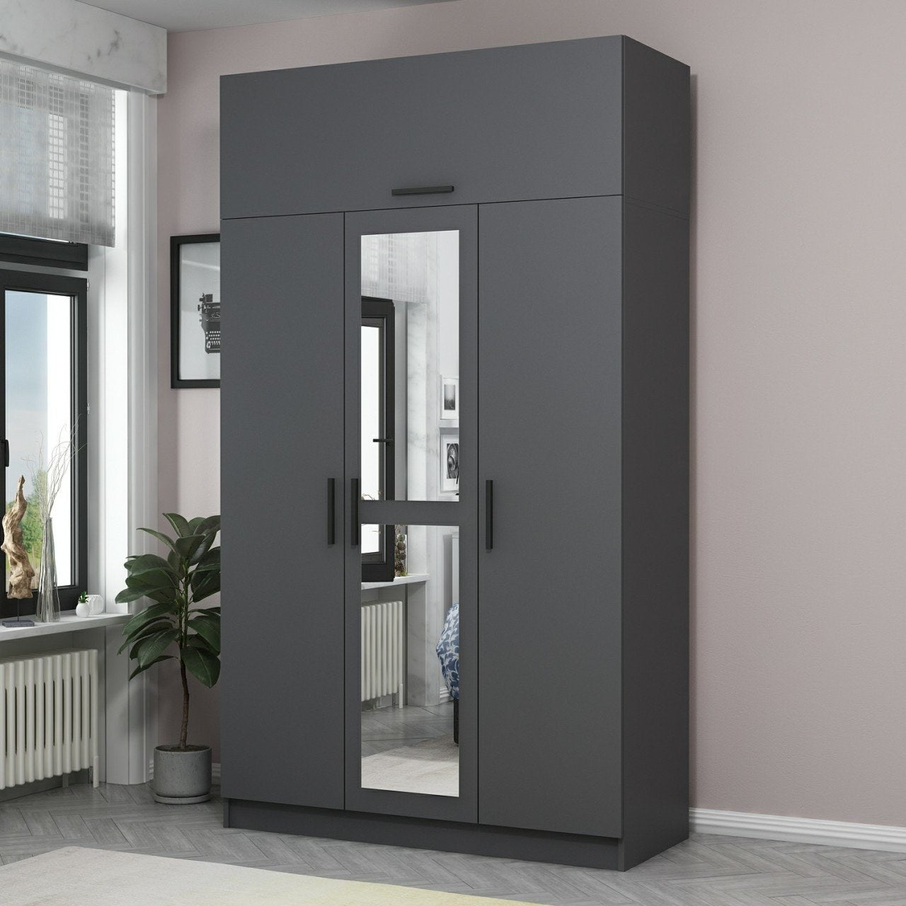 Minar 3 Kapak 235 - Antracit Garderob