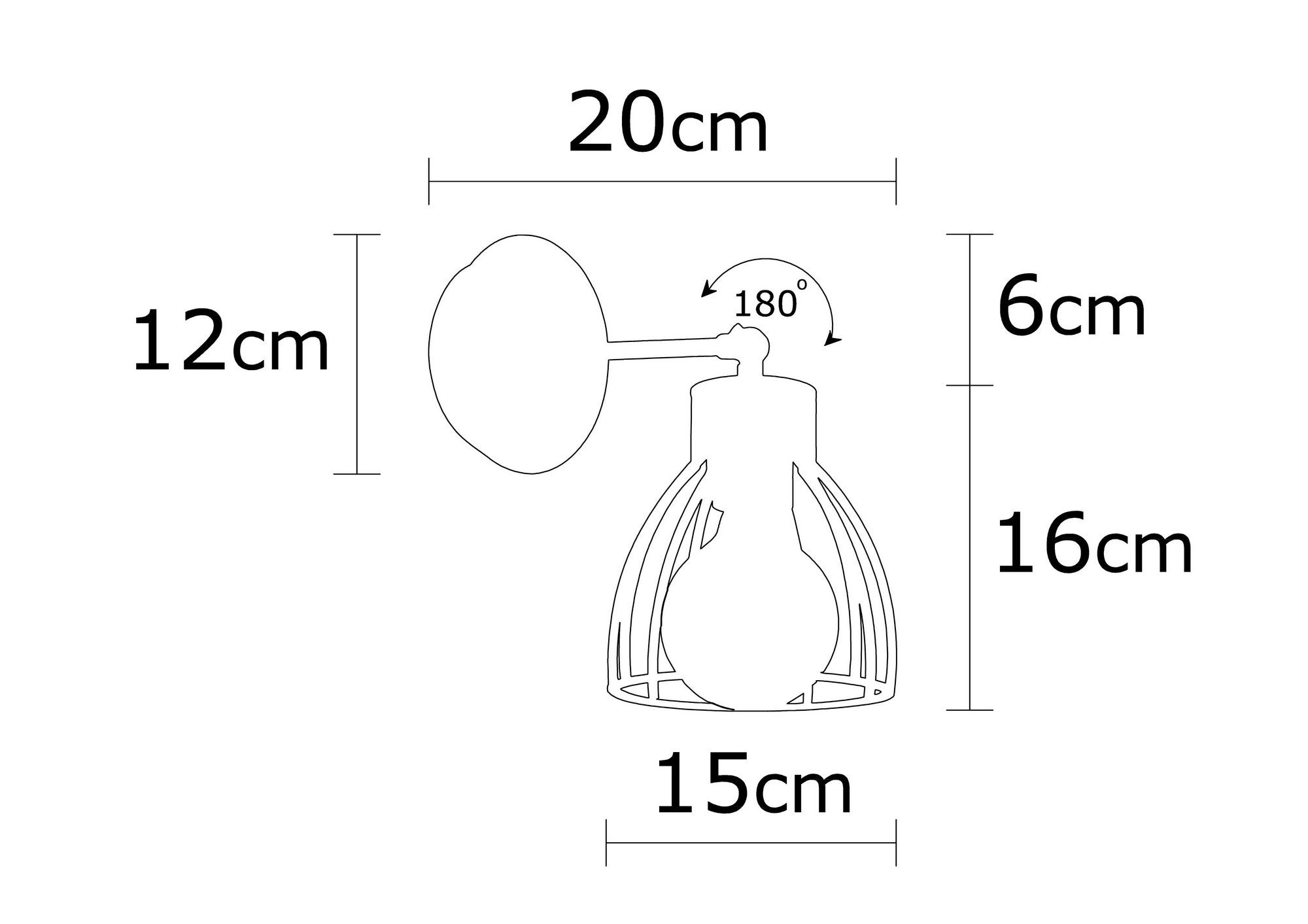 Kemah - N-1238 Vägglampa