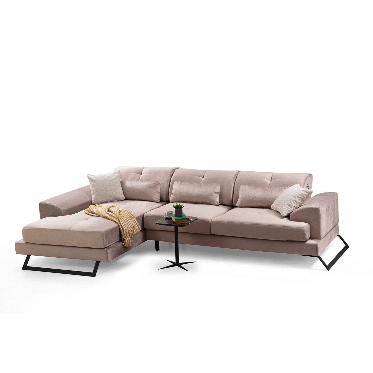 Frido Corner Left (Chl+3R) - Beige Hörnsoffa