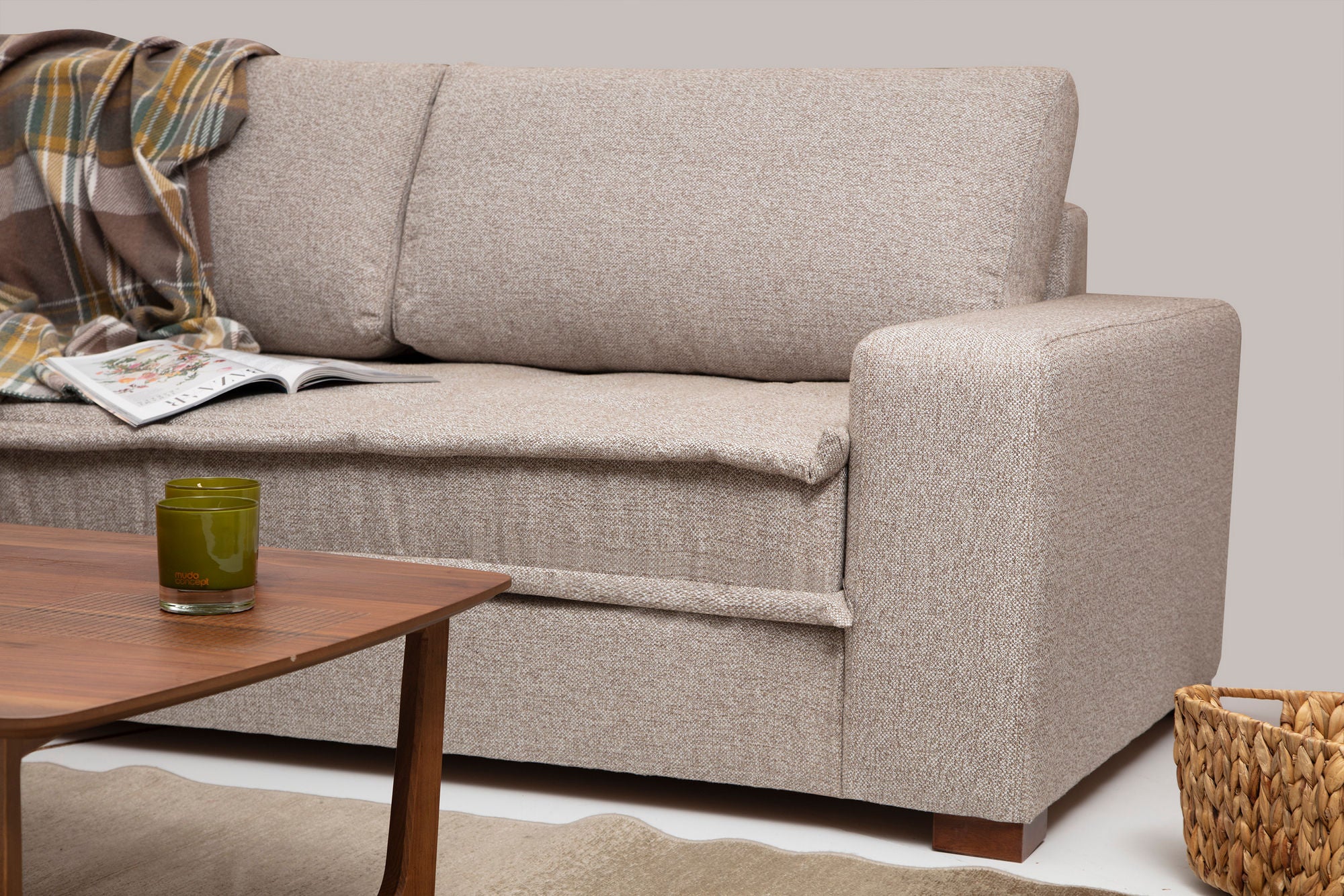 Lena Corner (CHL-3R) - Sand Beige Hörnsoffa