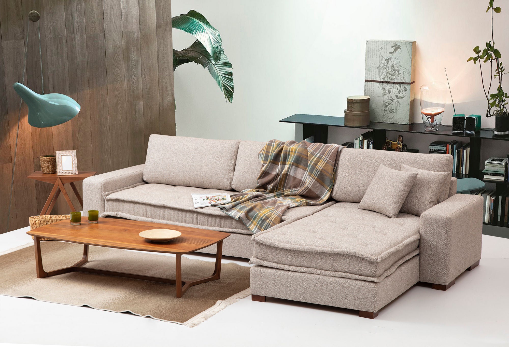 Lena Corner (L3-CHL) - Sand Beige Hörnsoffa