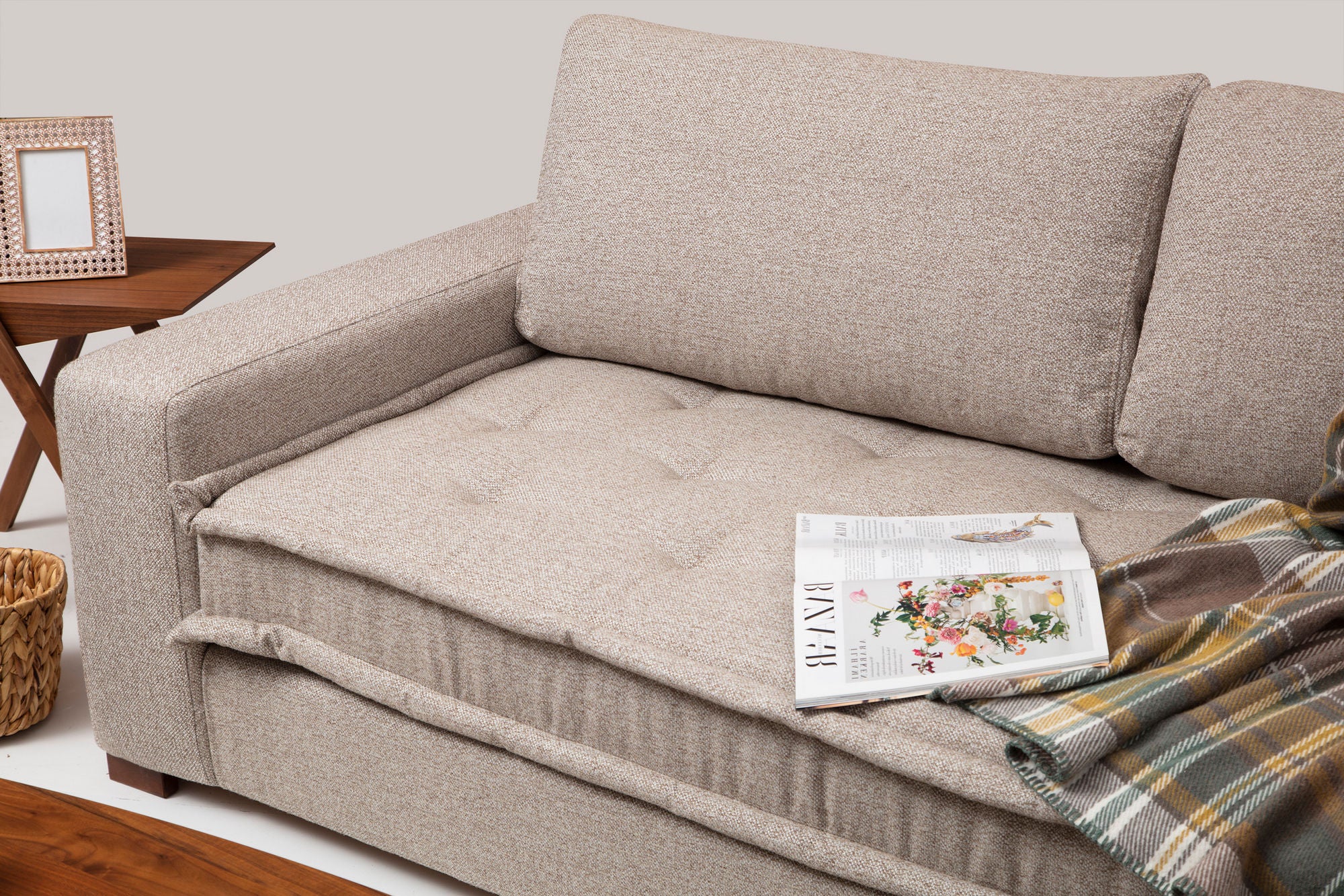 Lena Corner (L3-CHL) - Sand Beige Hörnsoffa