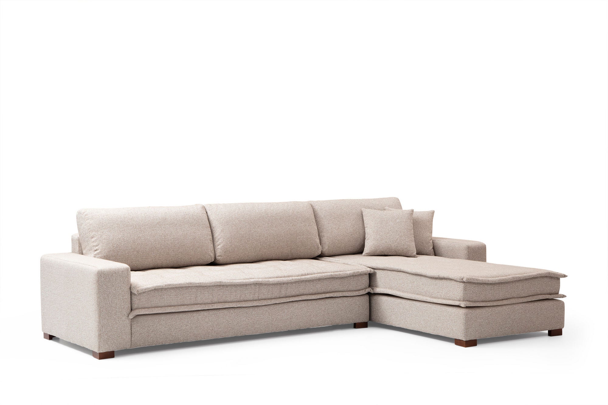Lena Corner (L3-CHL) - Sand Beige Hörnsoffa