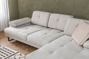 Mustang Large Höger - Beige Hörnssoffa