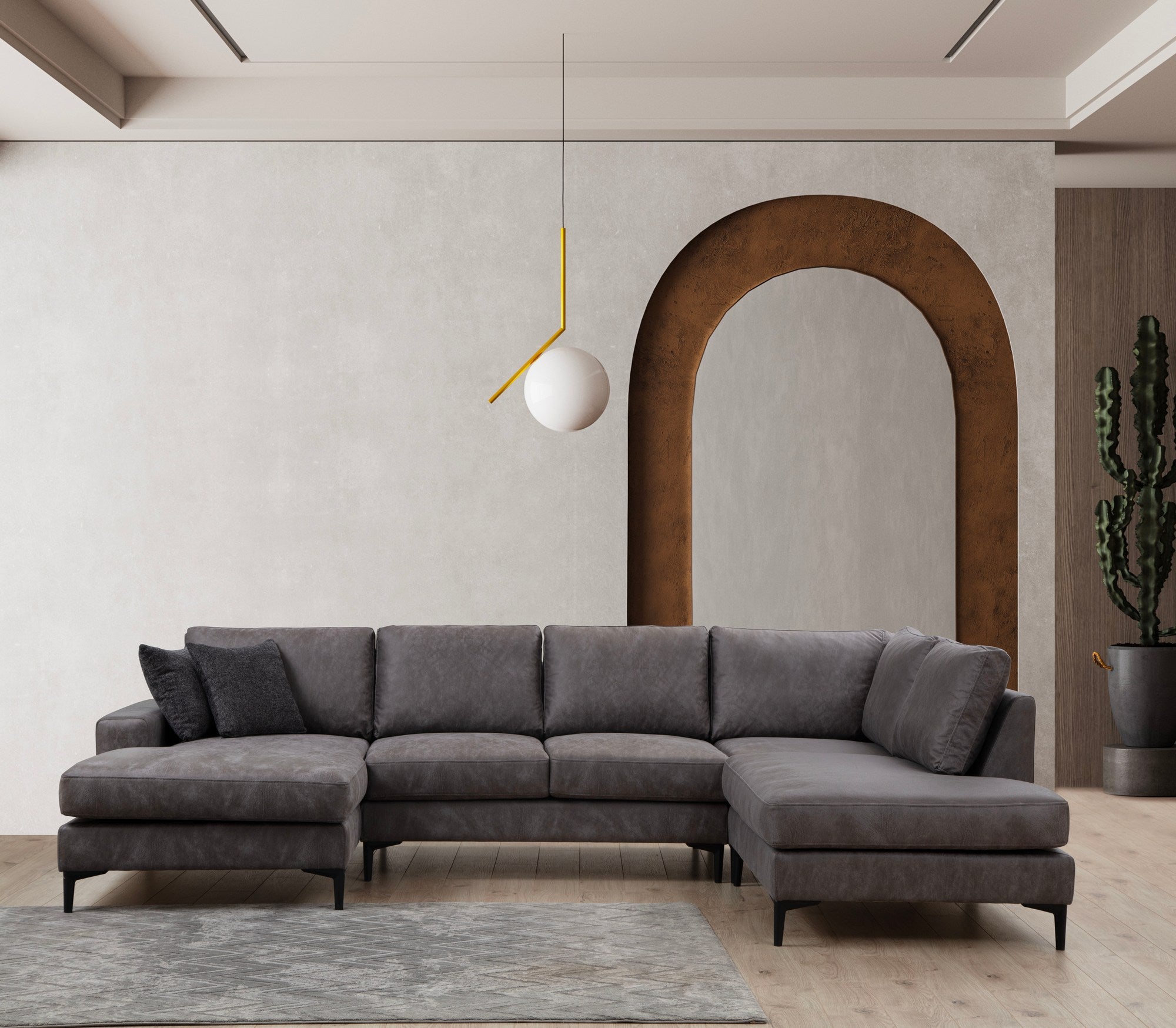 Porto Hörn (CHL-02-C-EOT) - Anthracite Hörnsoffa