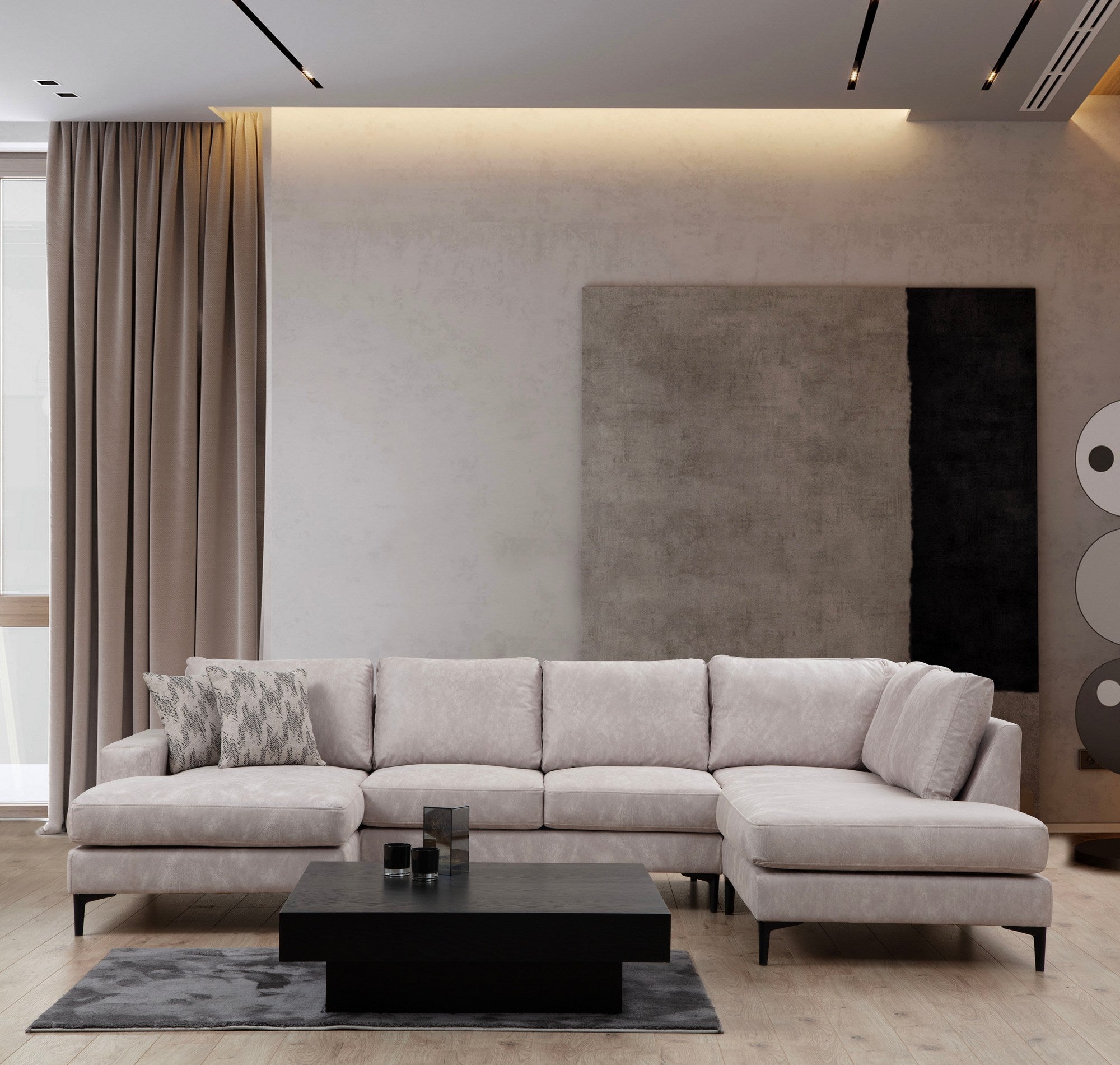 Porto Corner (CHL-02-C-EOT) - Beige Hörnsoffa