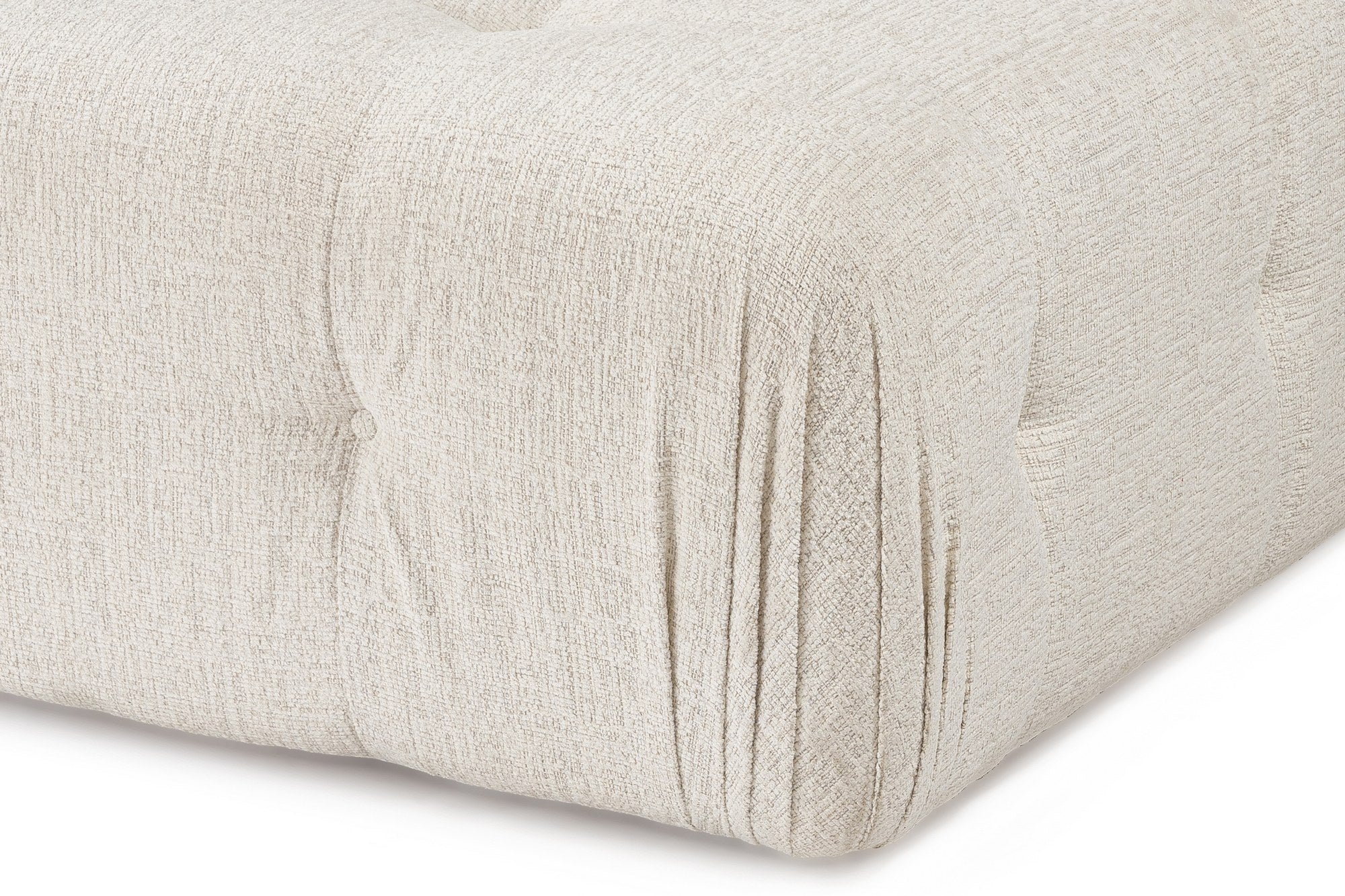 Doblo 3 Sittande med Puff (L1-O1-1R-Puff) - Krämfärgad Hörnsoffa