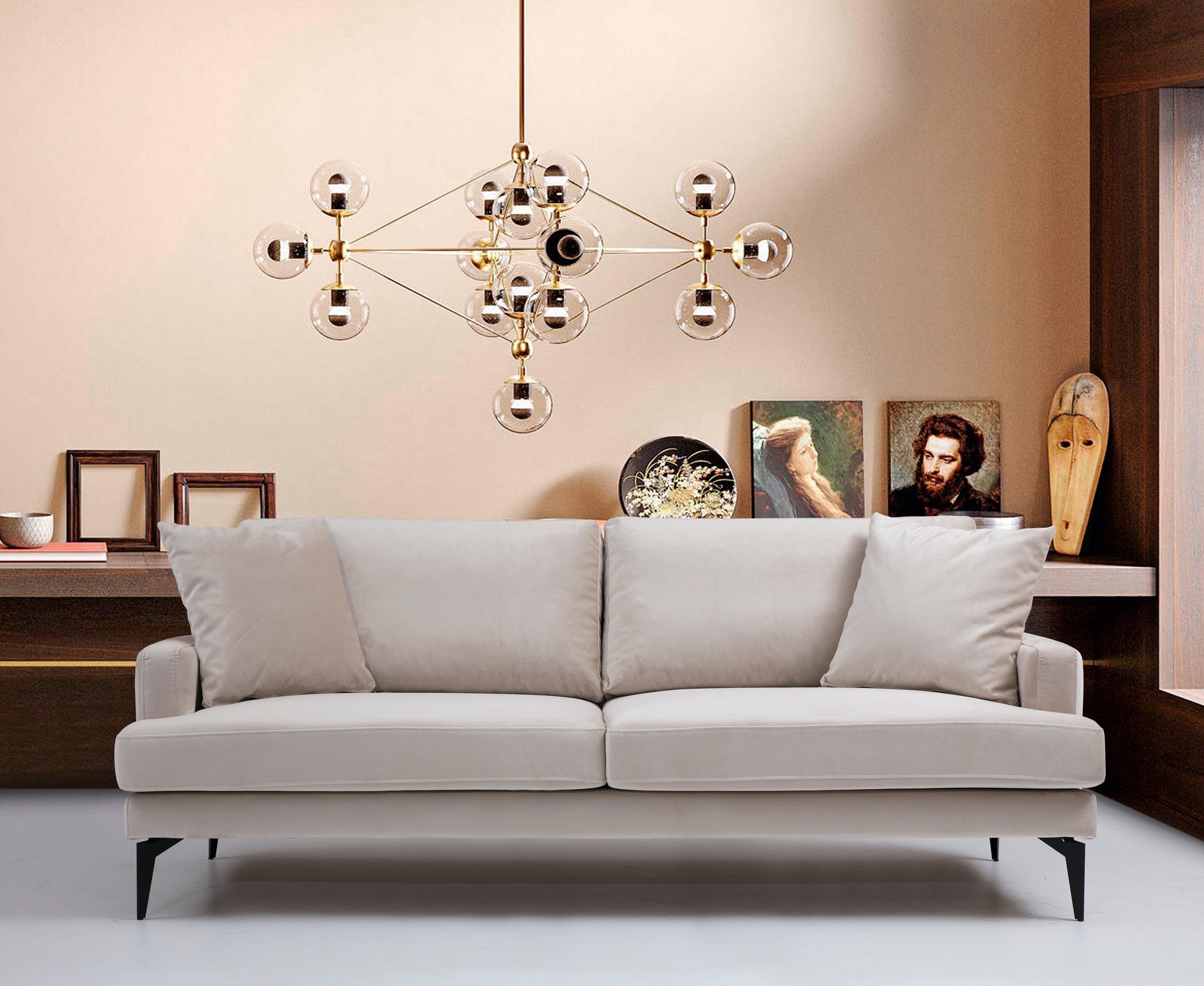 Papira 3 Sits - Beige 3-Sitssoffa
