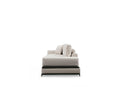 Line Med Sidoskåp - Beige 4-Sits Soffa