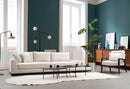 Line Med Sidoskåp - Beige 4-Sits Soffa