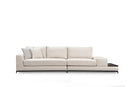 Line Med Sidoskåp - Beige 4-Sits Soffa