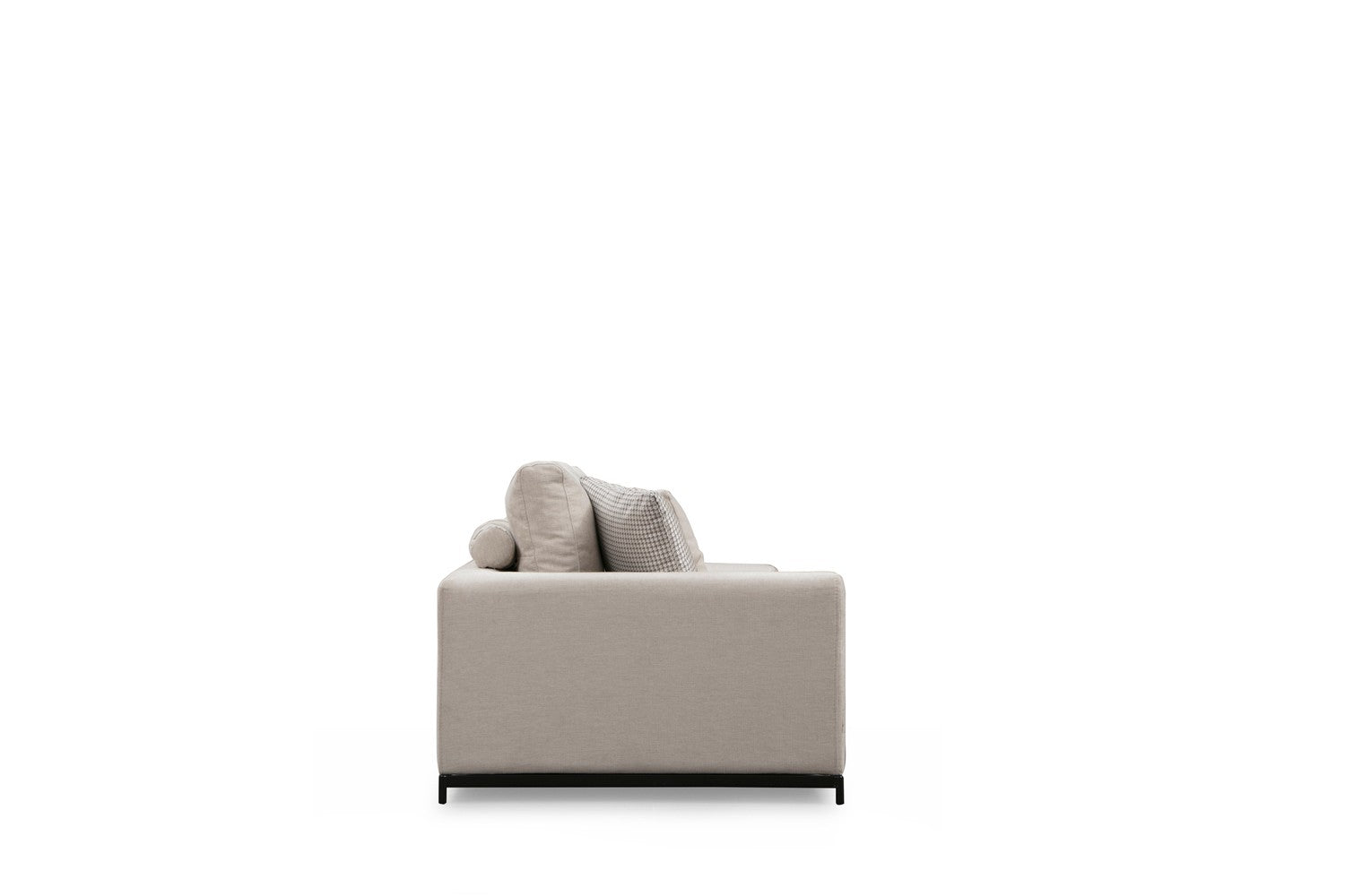 Line Med Sidoskåp - Beige 4-Sits Soffa