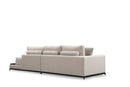 Line Med Sidoskåp - Beige 4-Sits Soffa