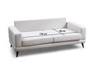 Nordic 3-sitssoffa - Beige 3-sängsoffa