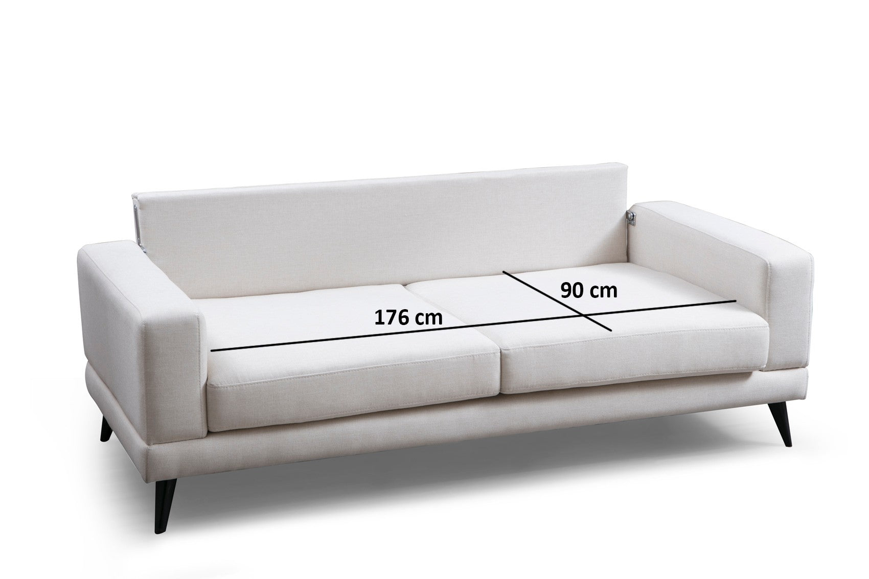 Nordic 3-sitssoffa - Beige 3-sängsoffa