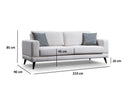 Nordic 3-sitssoffa - Beige 3-sängsoffa