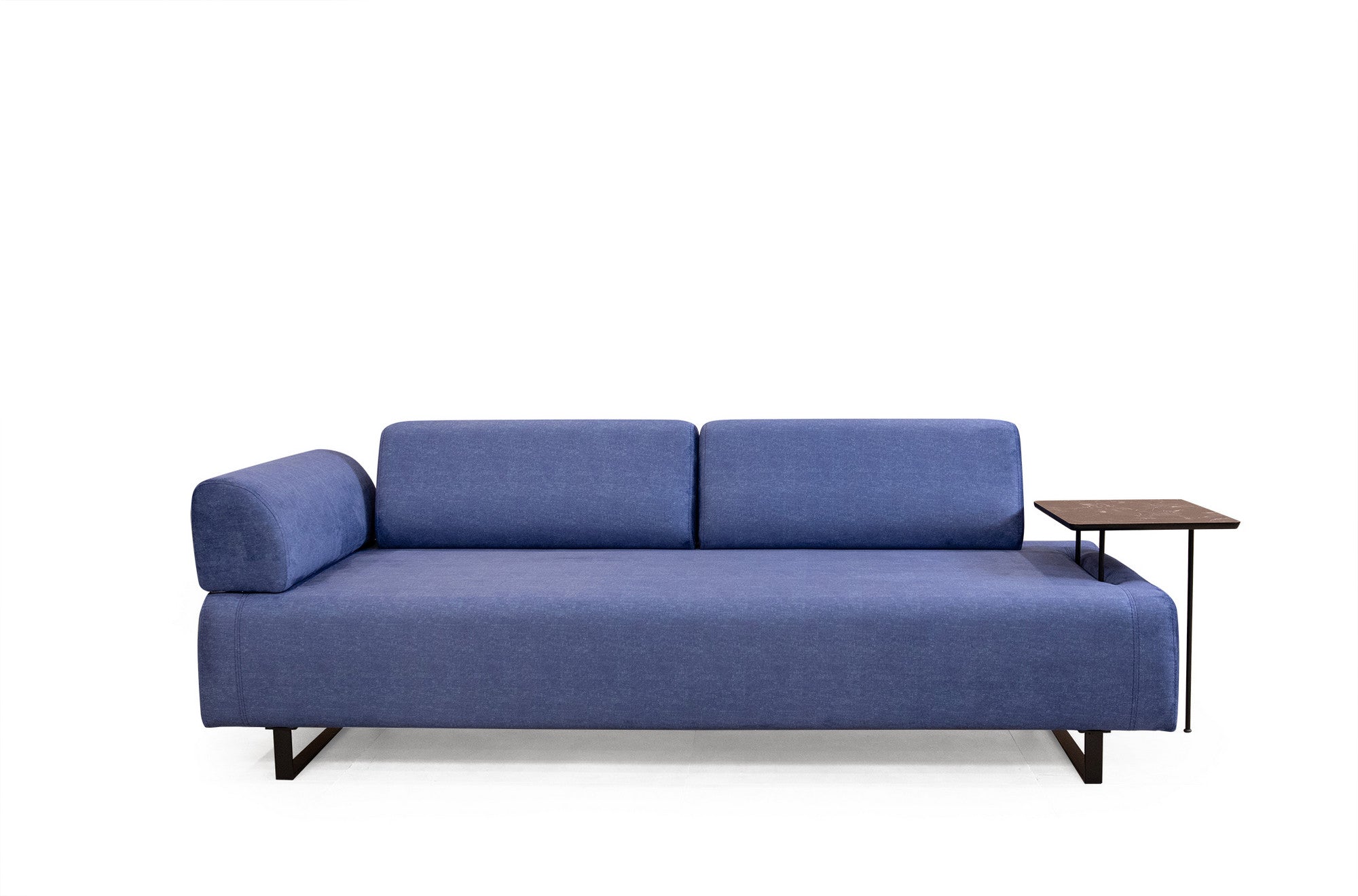 Infinity med sidobord - Blå 3-sits sängsoffa