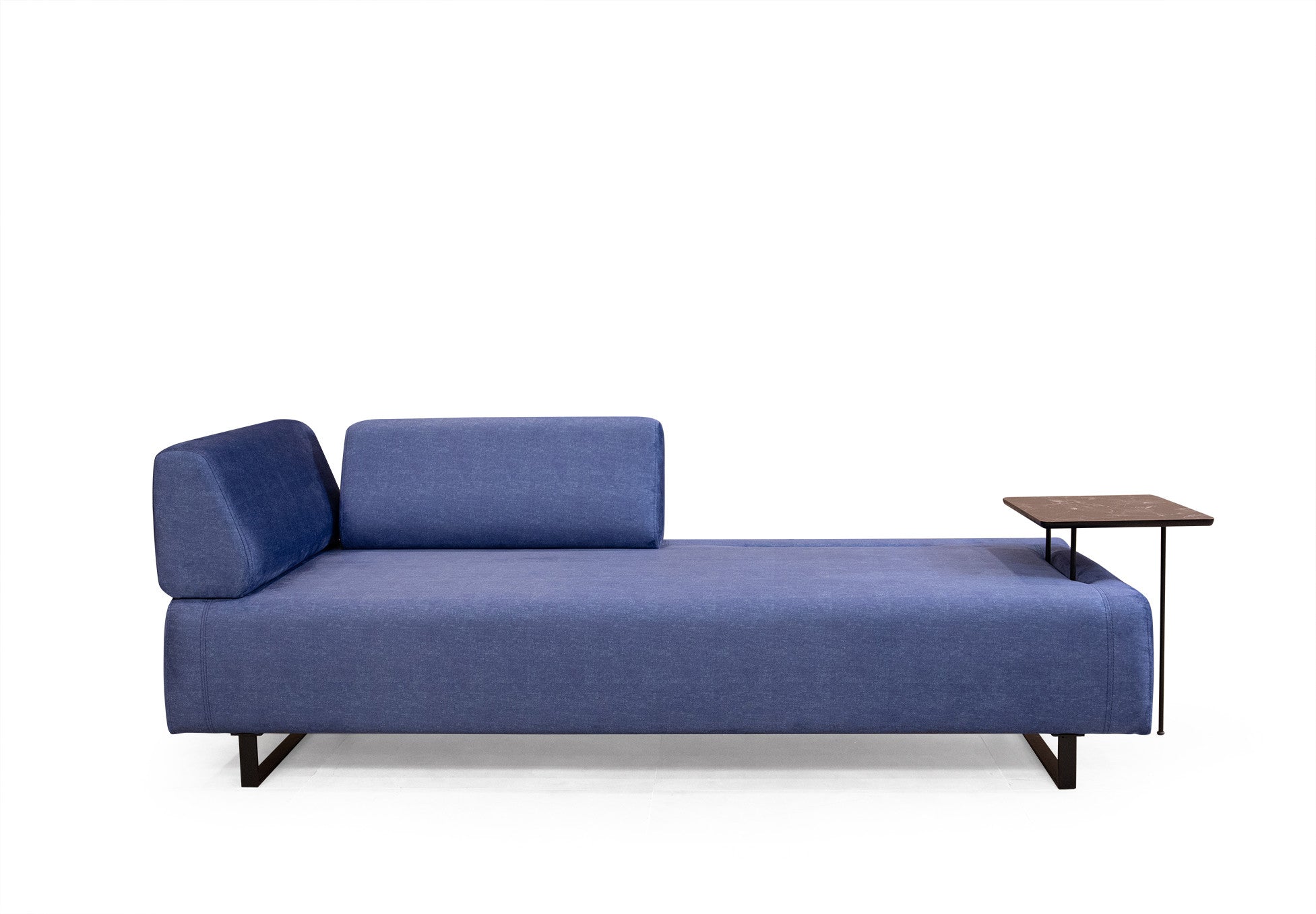 Infinity med sidobord - Blå 3-sits sängsoffa