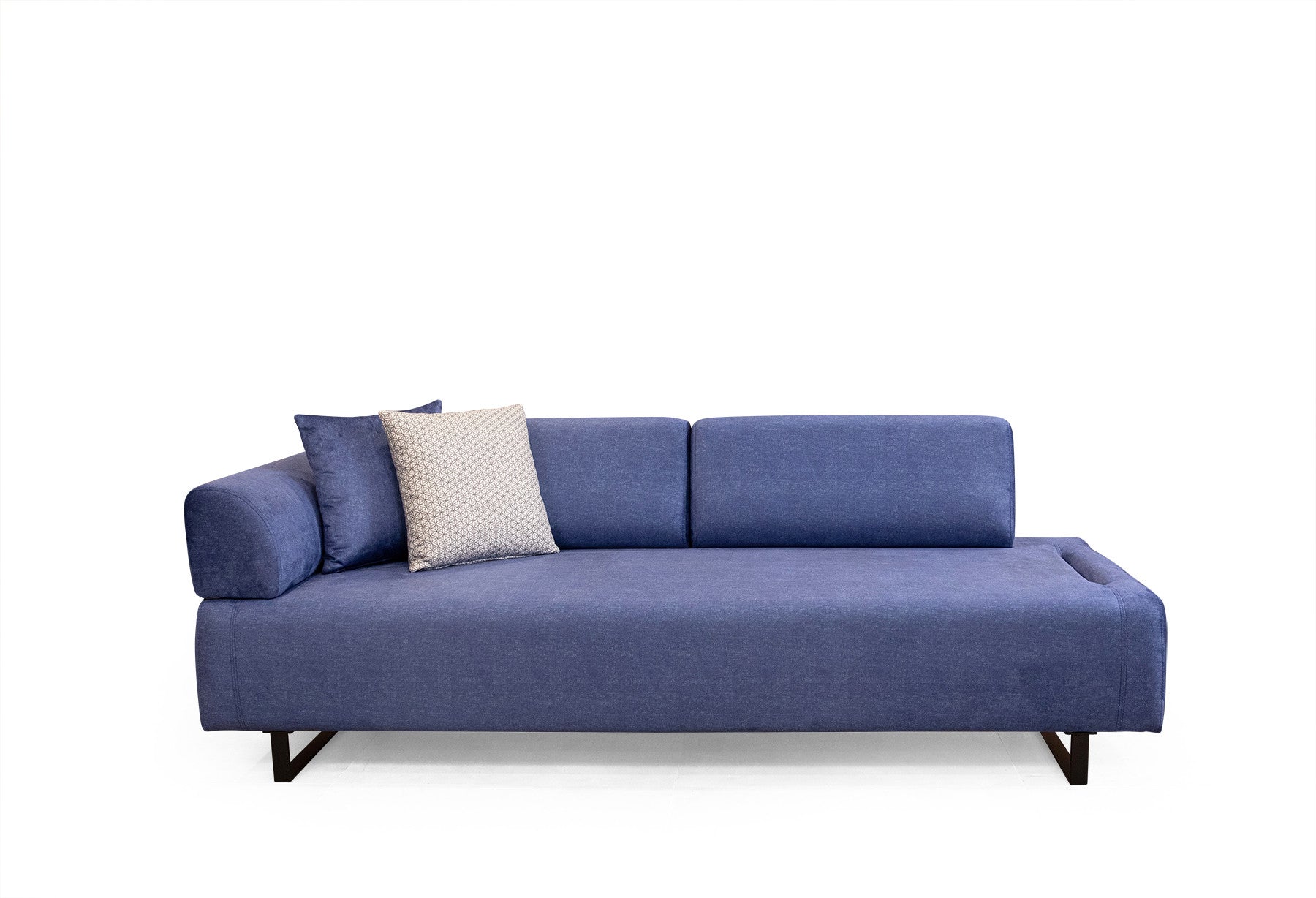 Infinity med sidobord - Blå 3-sits sängsoffa