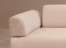 Infinity med sidobord - Beige 3-sits sängsoffa