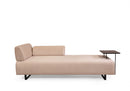 Infinity med sidobord - Beige 3-sits sängsoffa