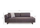 Infinity med sidobord - Antracit 3-sits sängsoffa