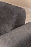 Infinity med sidobord - Antracit 3-sits sängsoffa
