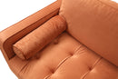 Rom - Orange 3-Sätes Soffa