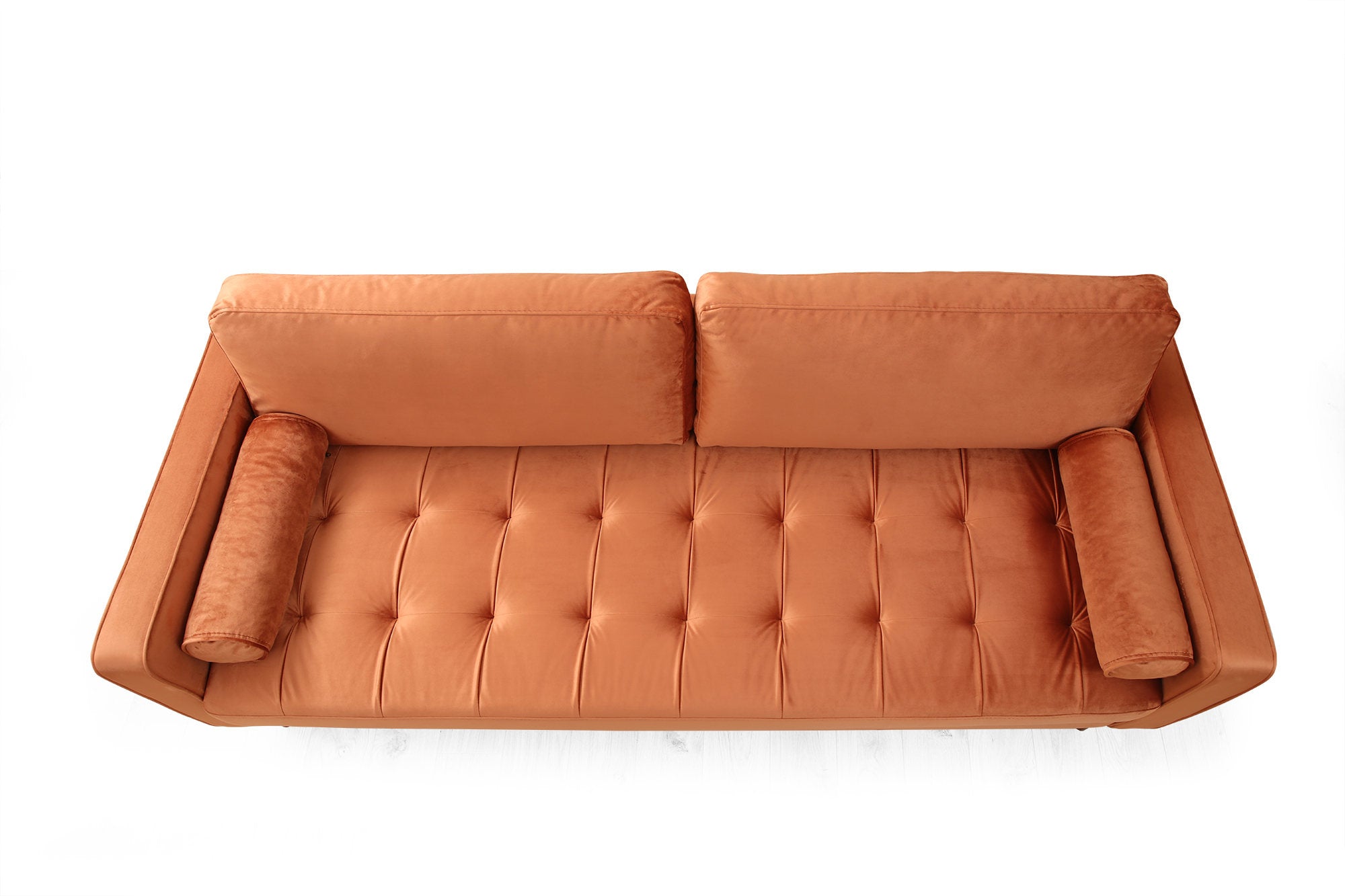 Rom - Orange 3-Sätes Soffa