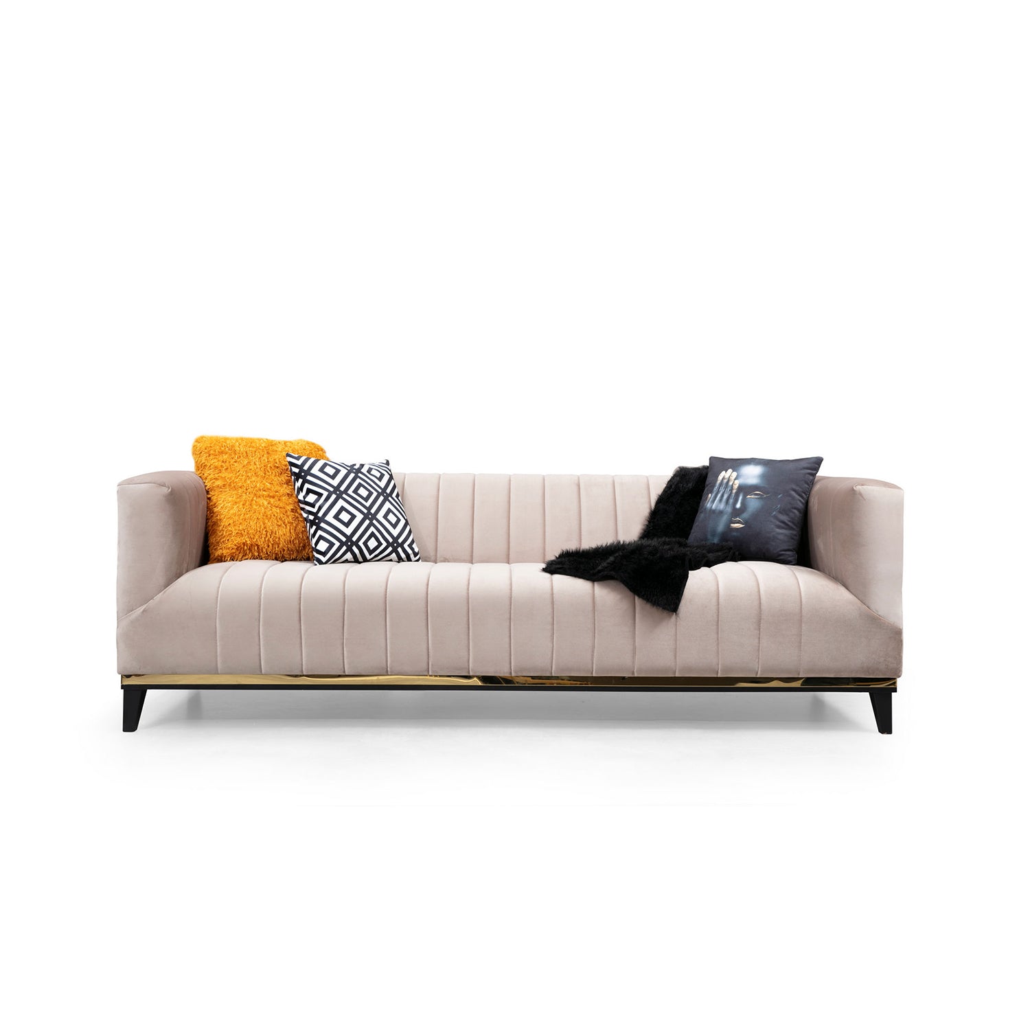 Bellino - Beige 3-sitssoffa