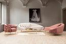Eses Left - Beige 3-sits Soffa