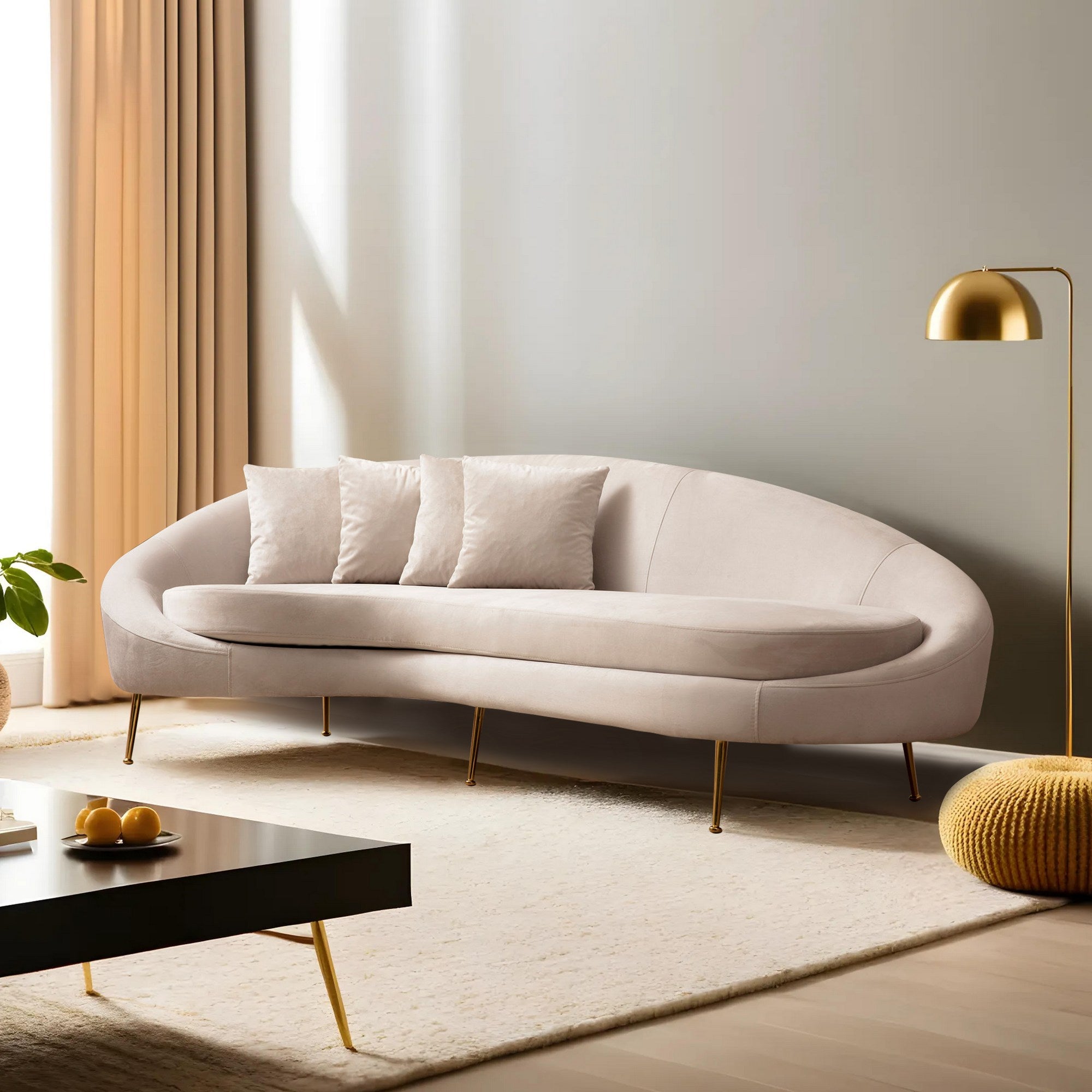 Eses Left - Beige 3-sits Soffa