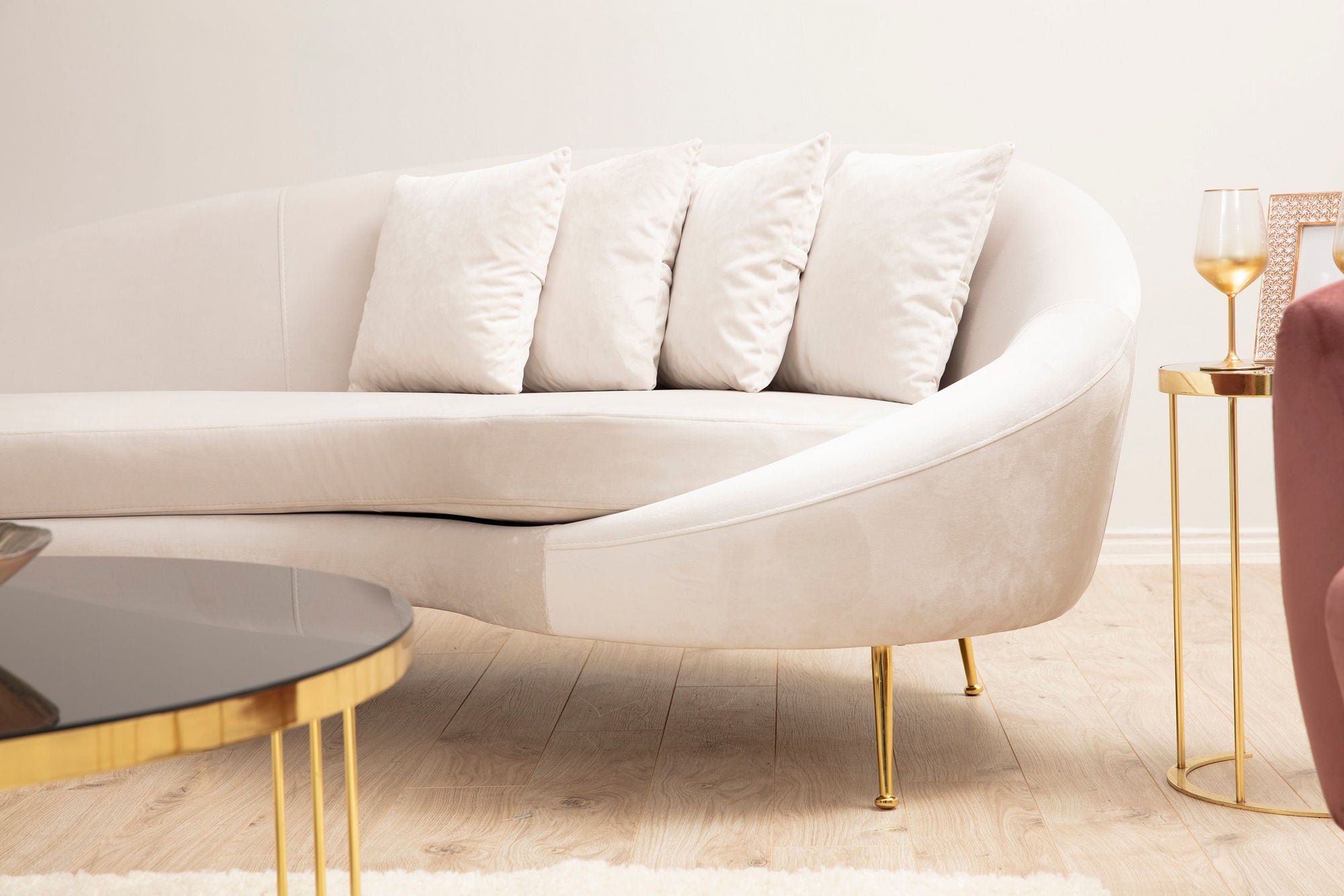 Eses Right - Beige 3-sits Soffa