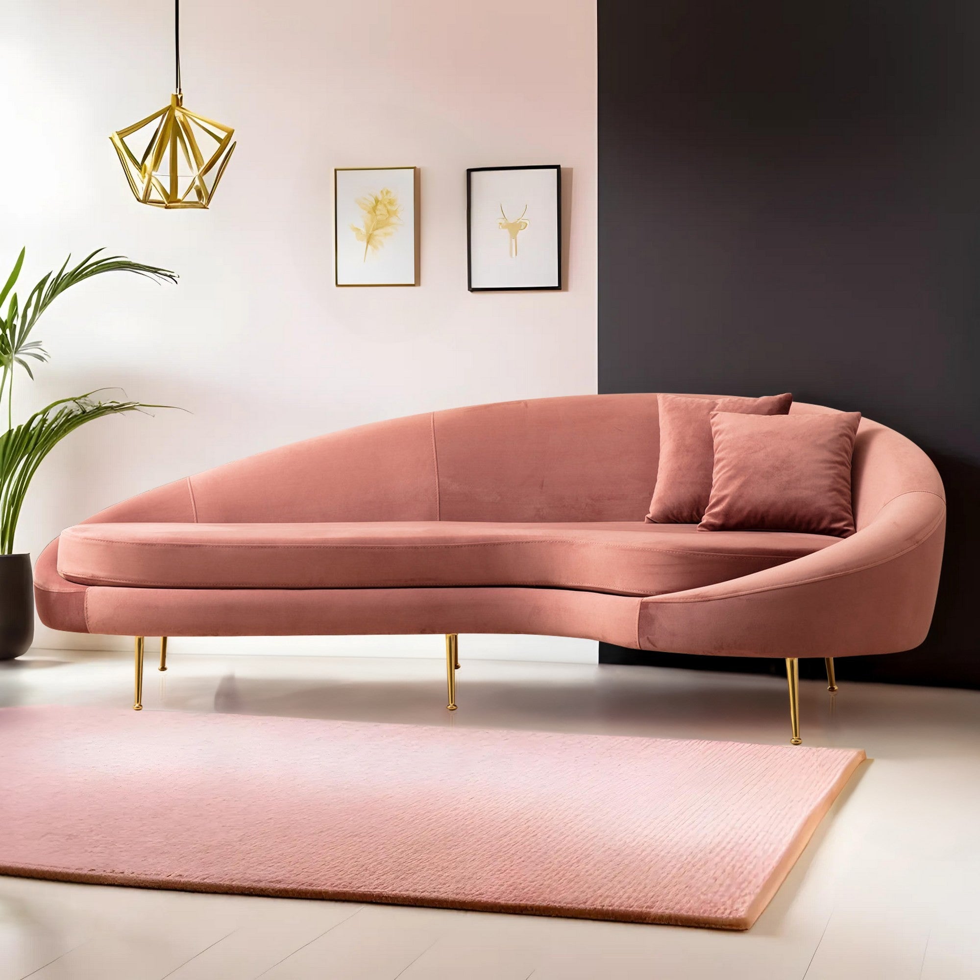 Eses Right - Rosa 3-sits Soffa