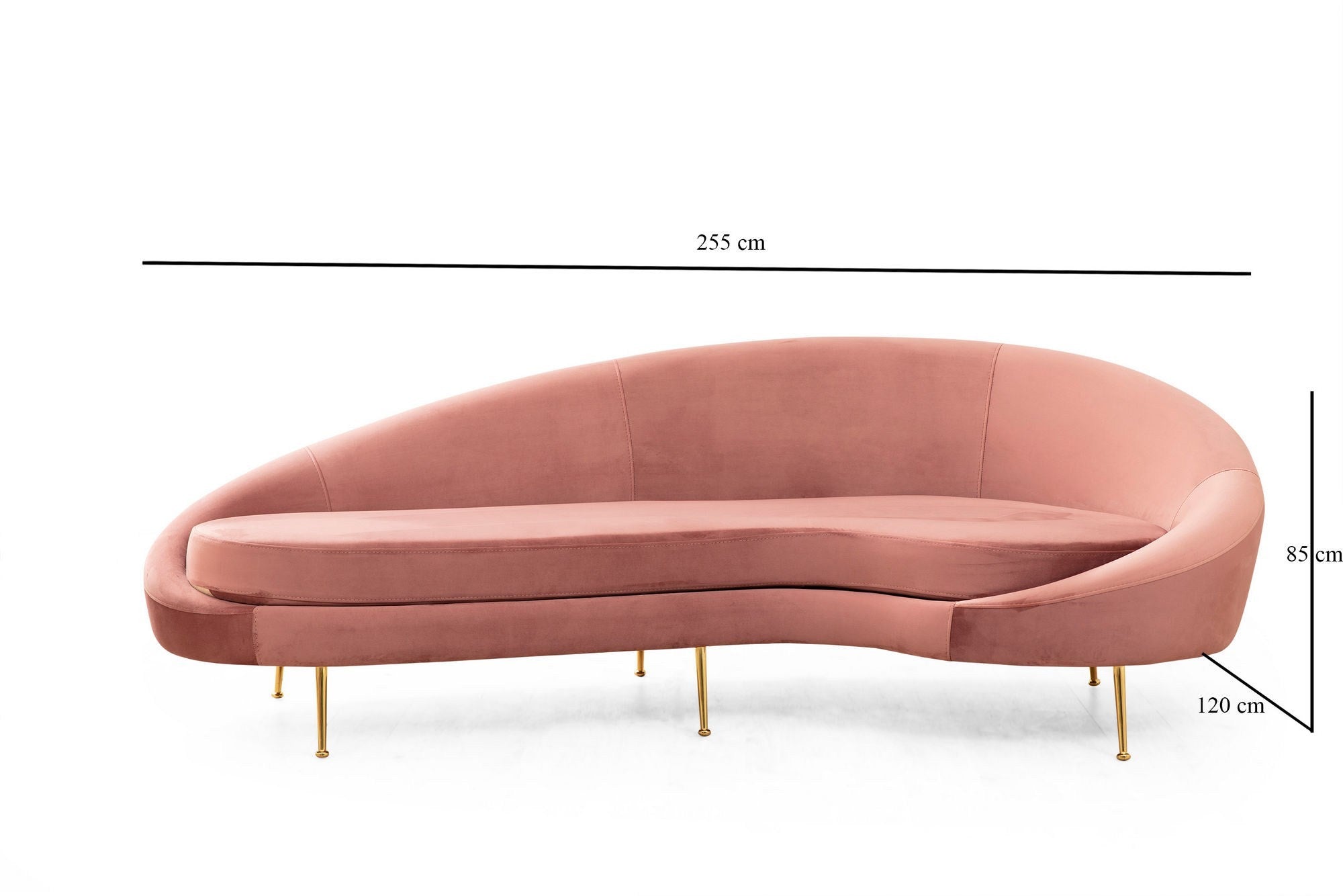 Eses Right - Rosa 3-sits Soffa