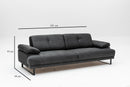 Mustang - Antracit 3-Sits Soffa-säng